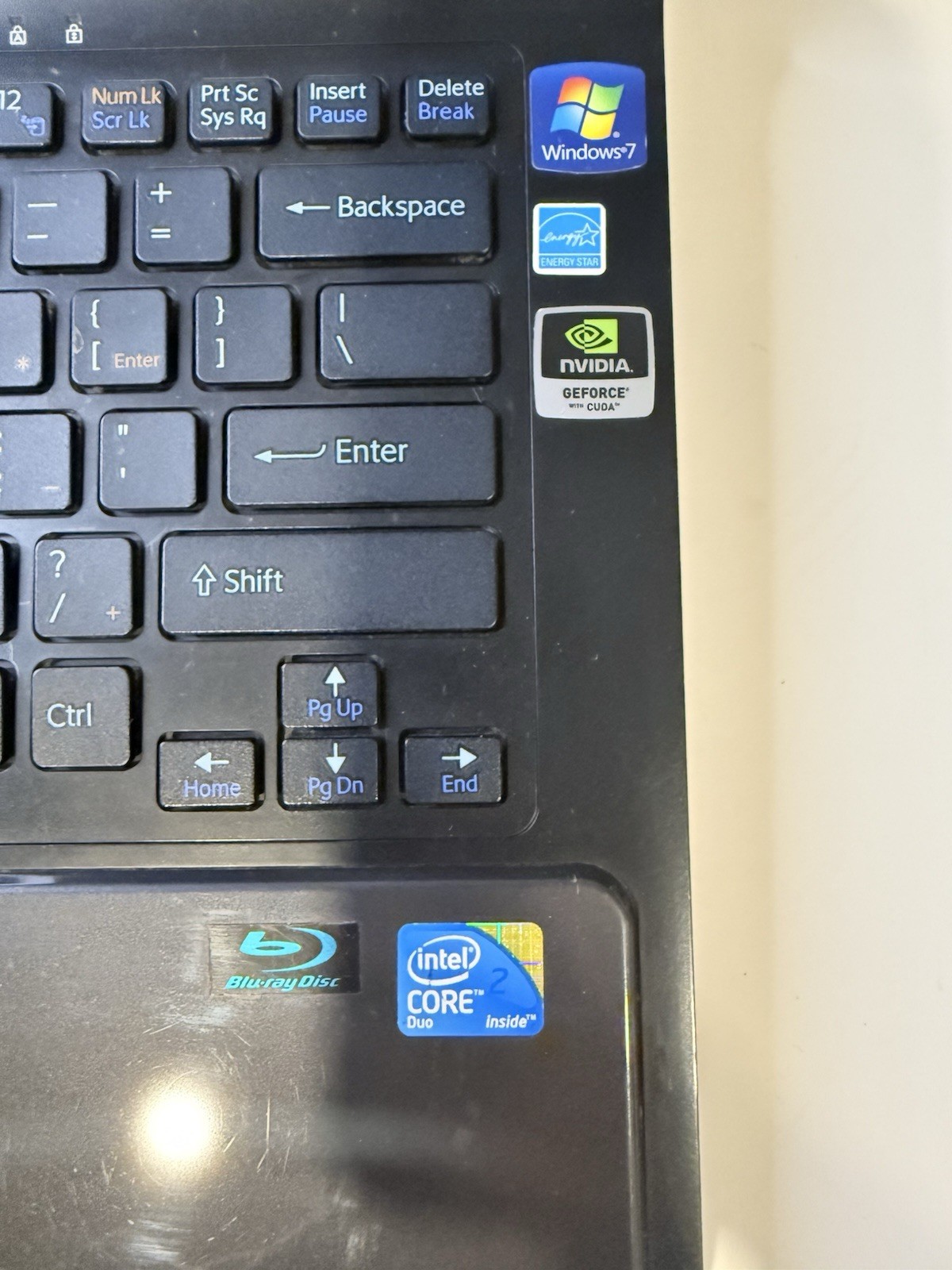 SONY VAIO PCG-61111L LAPTOP- 480GB HDD, 4GB RAM, INTEL T6600 2.20 GHz, WINDOWS 7