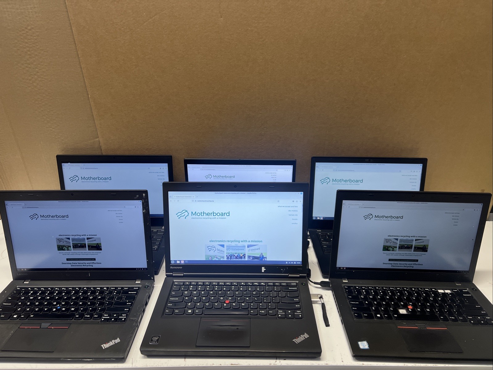 ot of 6 Lenovo ThinkPad T440p T460 T480 T490 T570 i5 i7 8-16GB Laptops