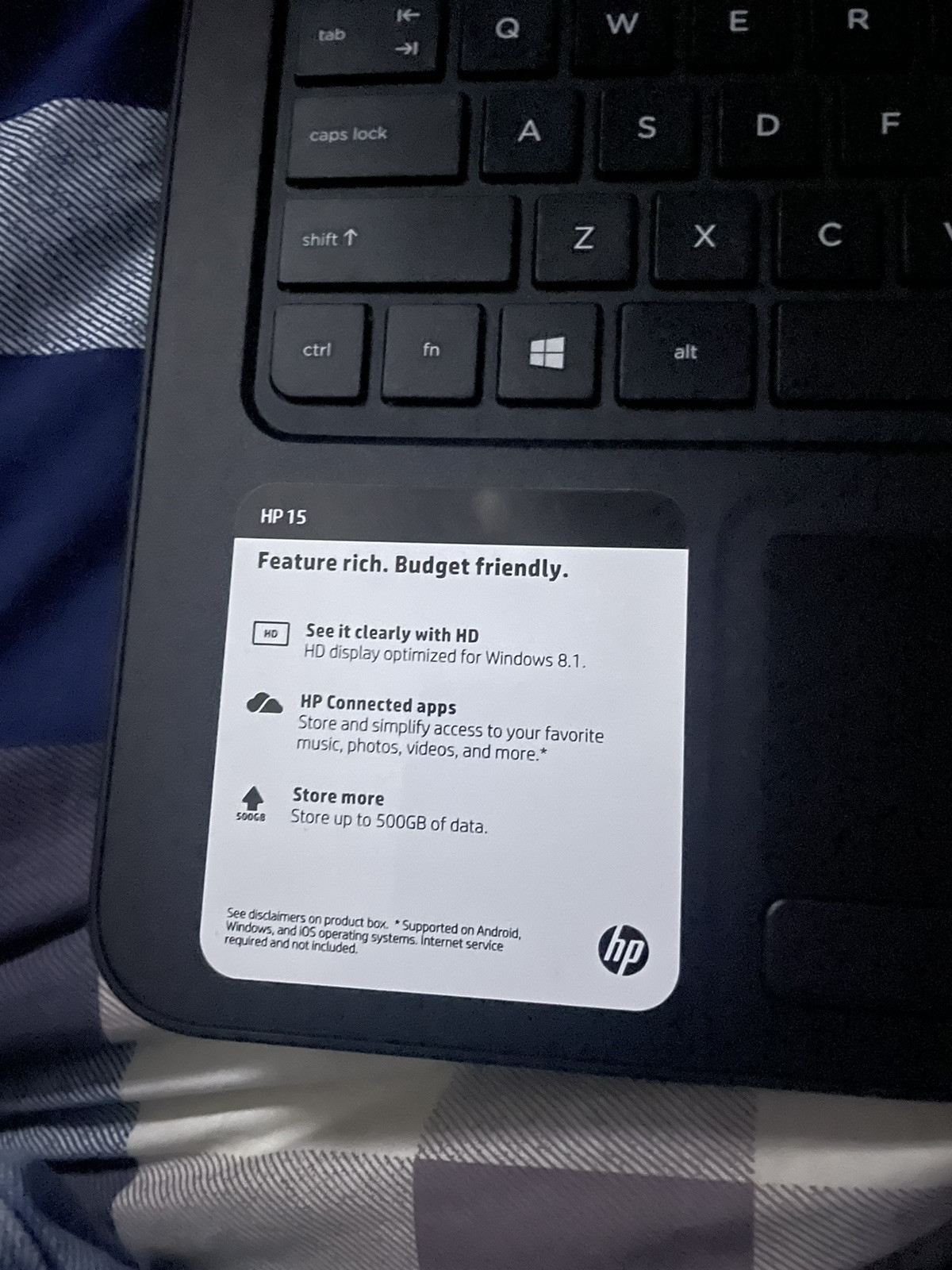 HP Stream 14-cb116ds 14 inch (64GB, Intel Celeron N, 1.10GHz, 4GB)…