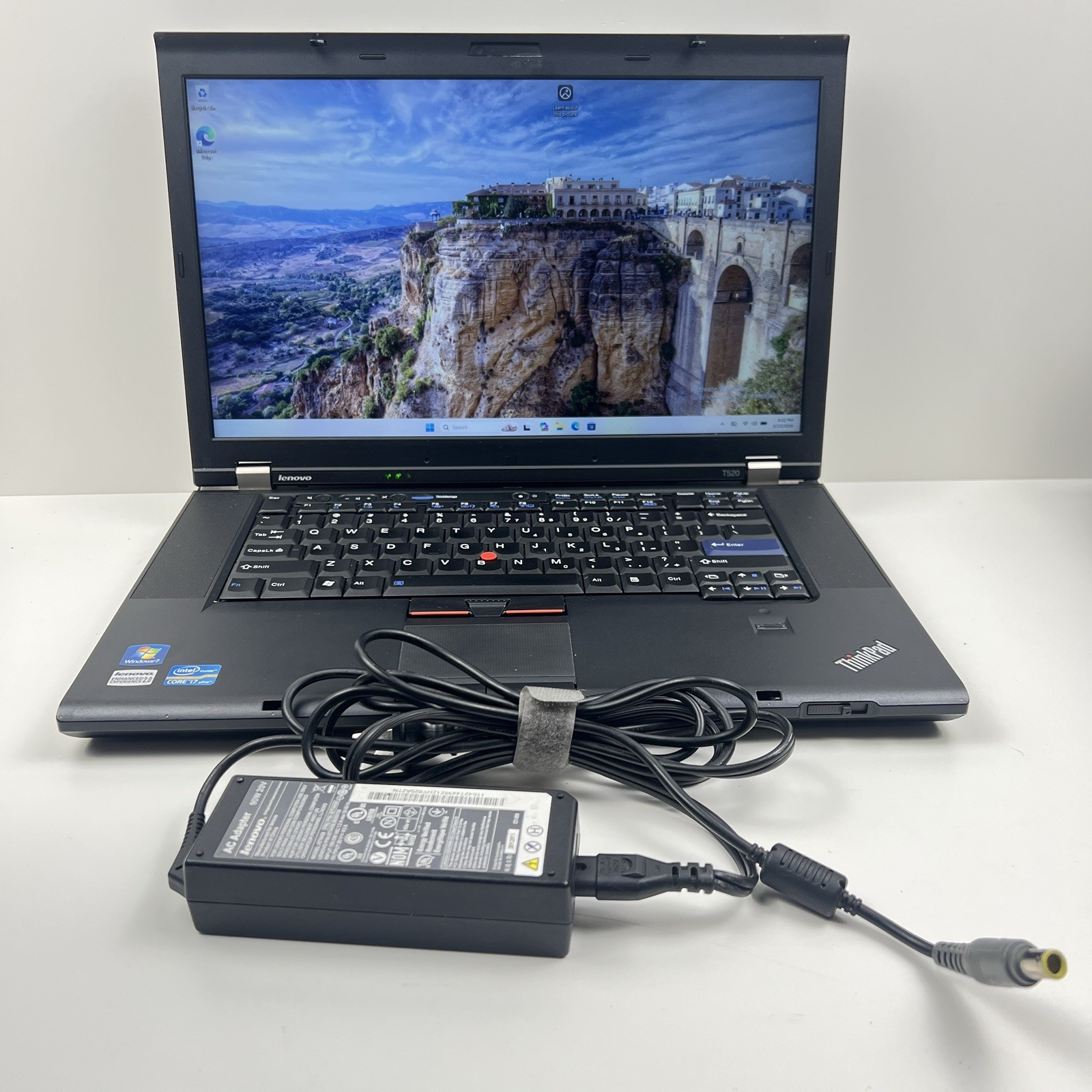 Lenovo ThinkPad T520 Intel i7-2640M 8GB 500GB HDD Win 11 w/ Charger|ELP102, READ