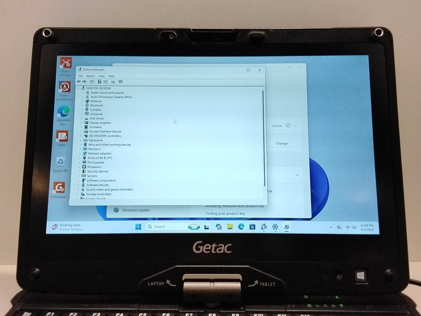 Getac V110 G6 Intel Core i5-10210 1.60GHz 16GB RAM 256GB SSD Win 11 Pro w/ touch