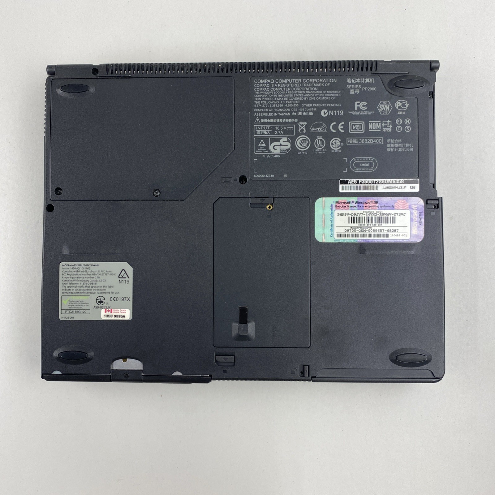 Compaq Armada E500 Intel Pentium III 0.50GHz 320MB RAM 12.1″ No Battery/HDD/OS