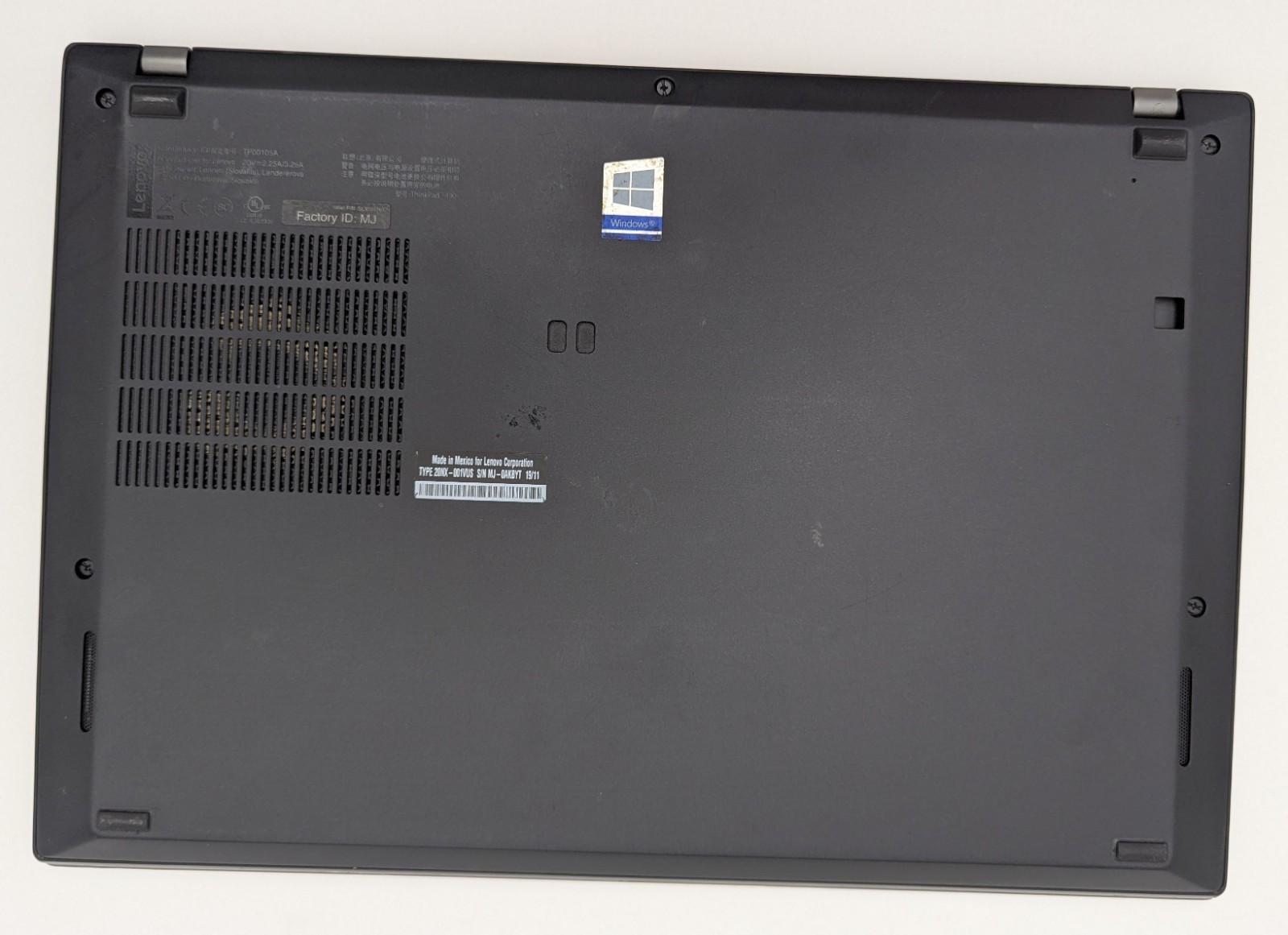 Incomplete Lenovo ThinkPad T490s 14″ Laptop Intel Core i5-8265U 1.60 GHz 8GB RAM