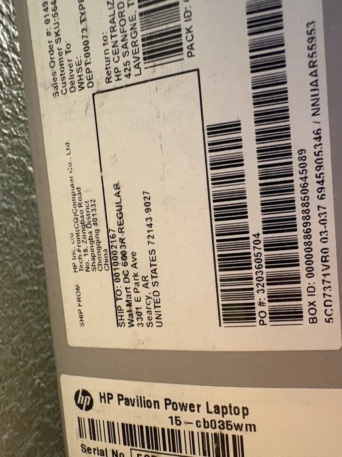 HP Pavilion Power 15.6″ Laptop 15-cb035wm (Intel Core i5, 12GB RAM, 1TB) Sealed
