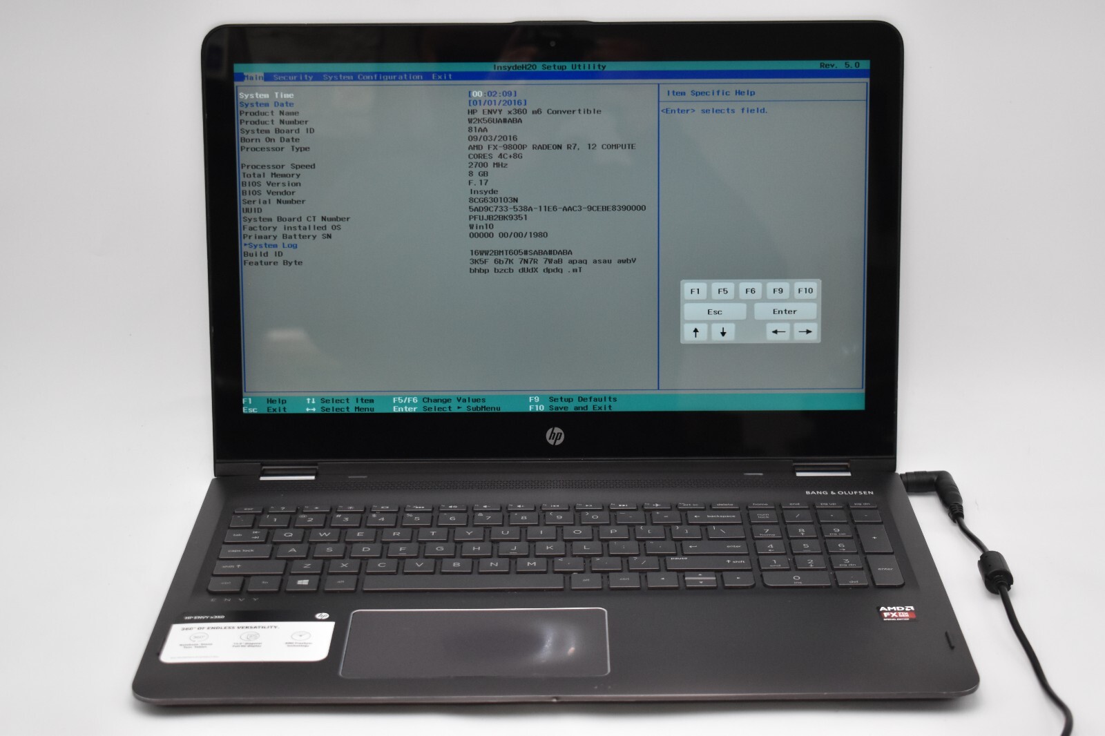 HP ENVY X360 M6 2-in-1 Laptop AMD FX-9800P 2.7GHz 16GB RAM 256GB SSD WIN10 *READ