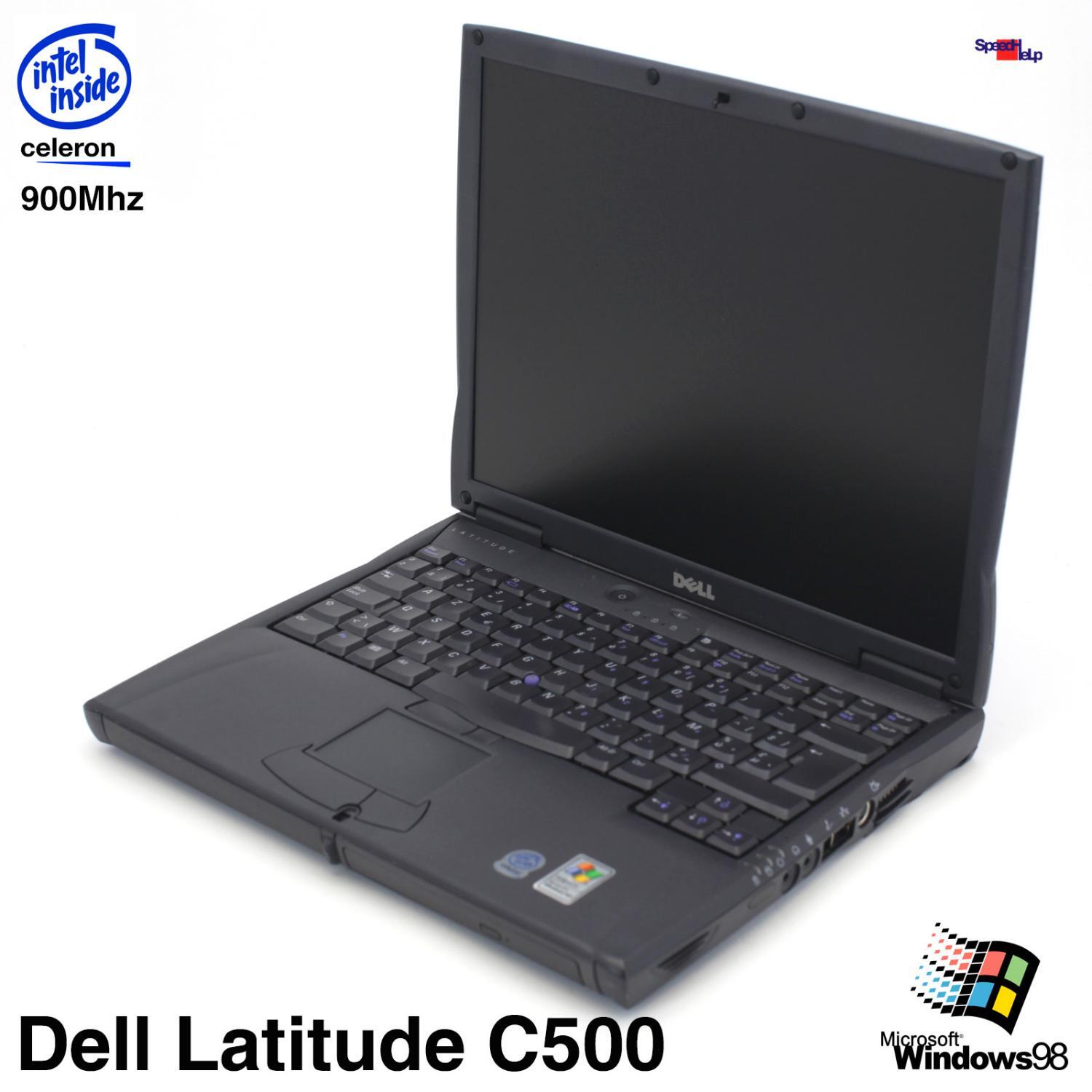 Dell Latitude C500 Notebook Laptop Windows 98 Parallel Lpt Celeron 900MHz 60GB