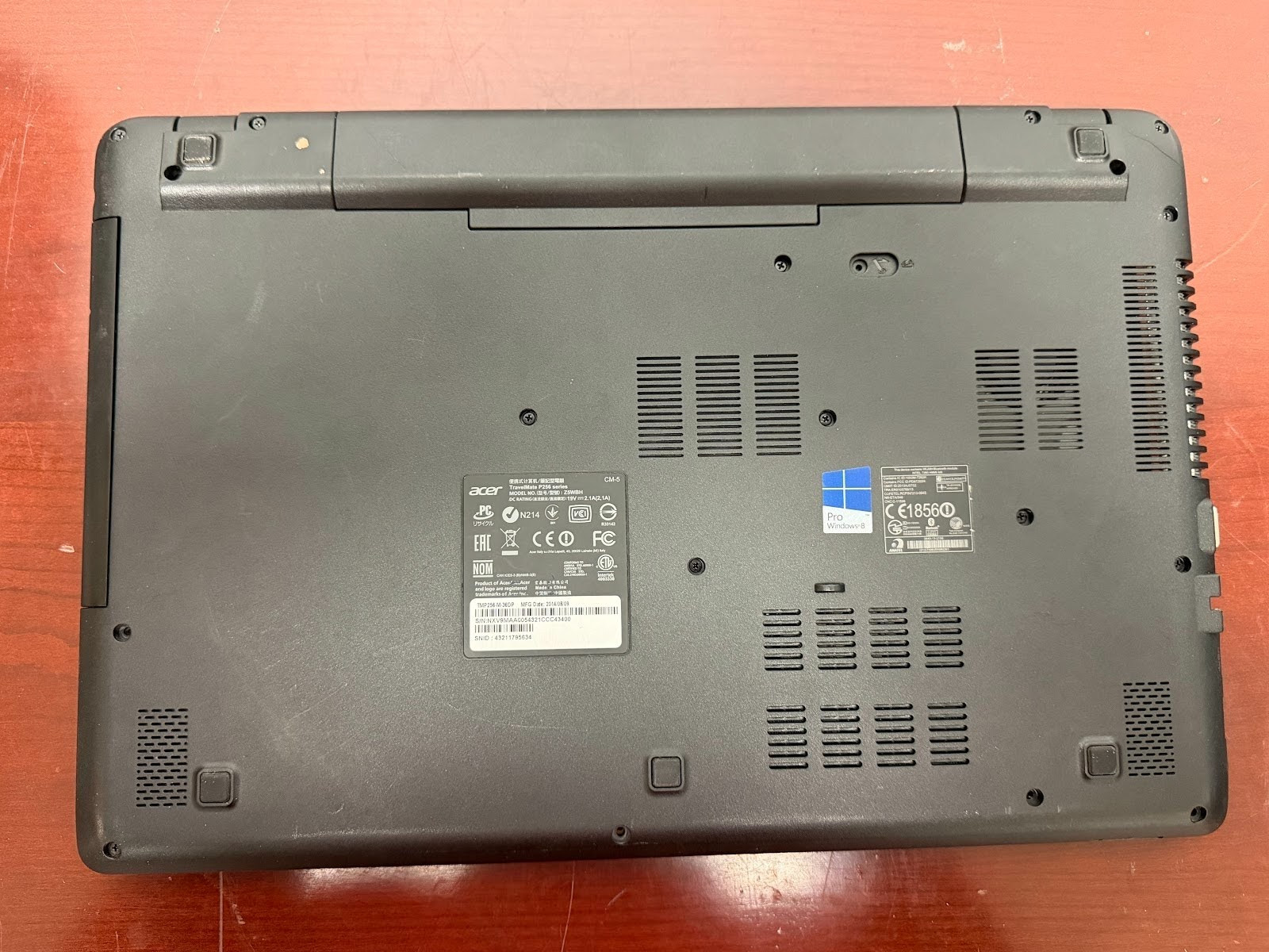 Acer Windows Laptop PC Travelmate P256-m – i3-4030U @ 1.9 – 4GB RAM