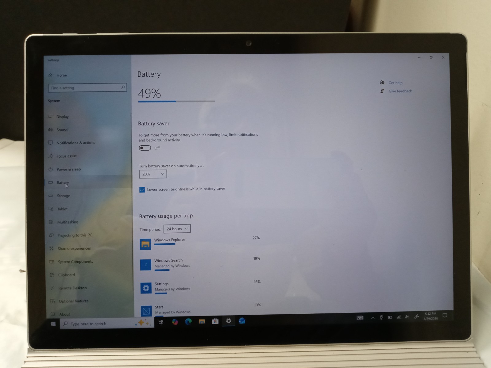 Microsoft Surface Book 2 1832 i5-7300U 2.6GHz 8GB RAM 256GB NVMe WIN10 PRO/NO AC
