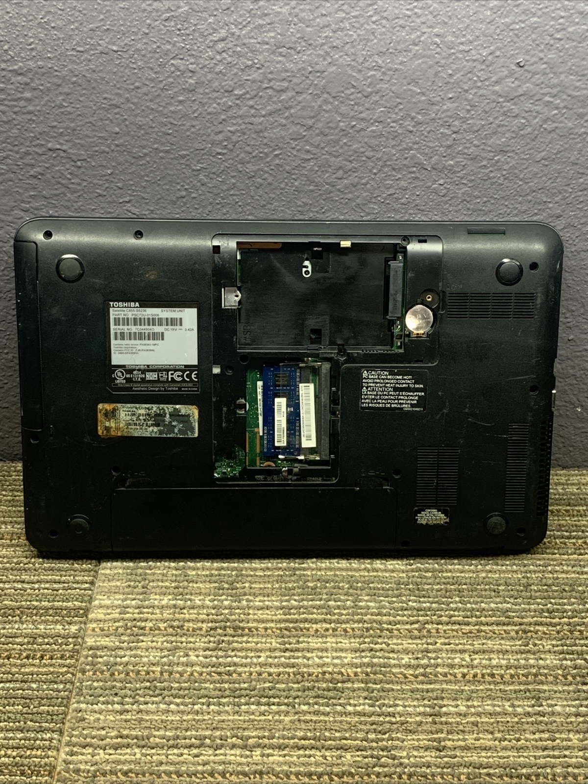 Acer Aspire 5733-6424 Laptop ASIS Intel Pentium I3 Processor 505