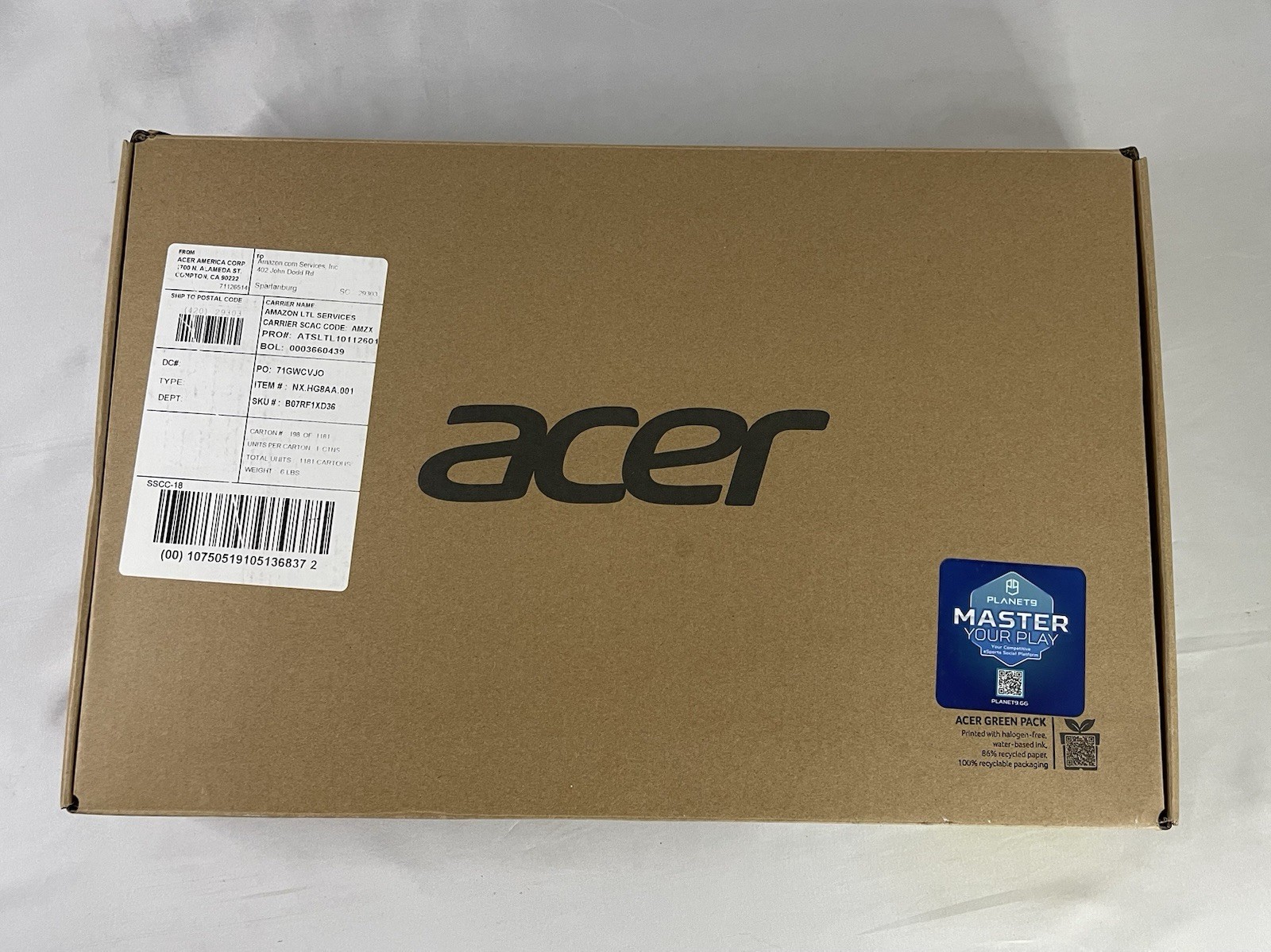 NEW In Box Acer Aspire 5 A515-43-R19L SlLM 15.6″ Ryzen 3 3200U 4GB 128GB Win10S