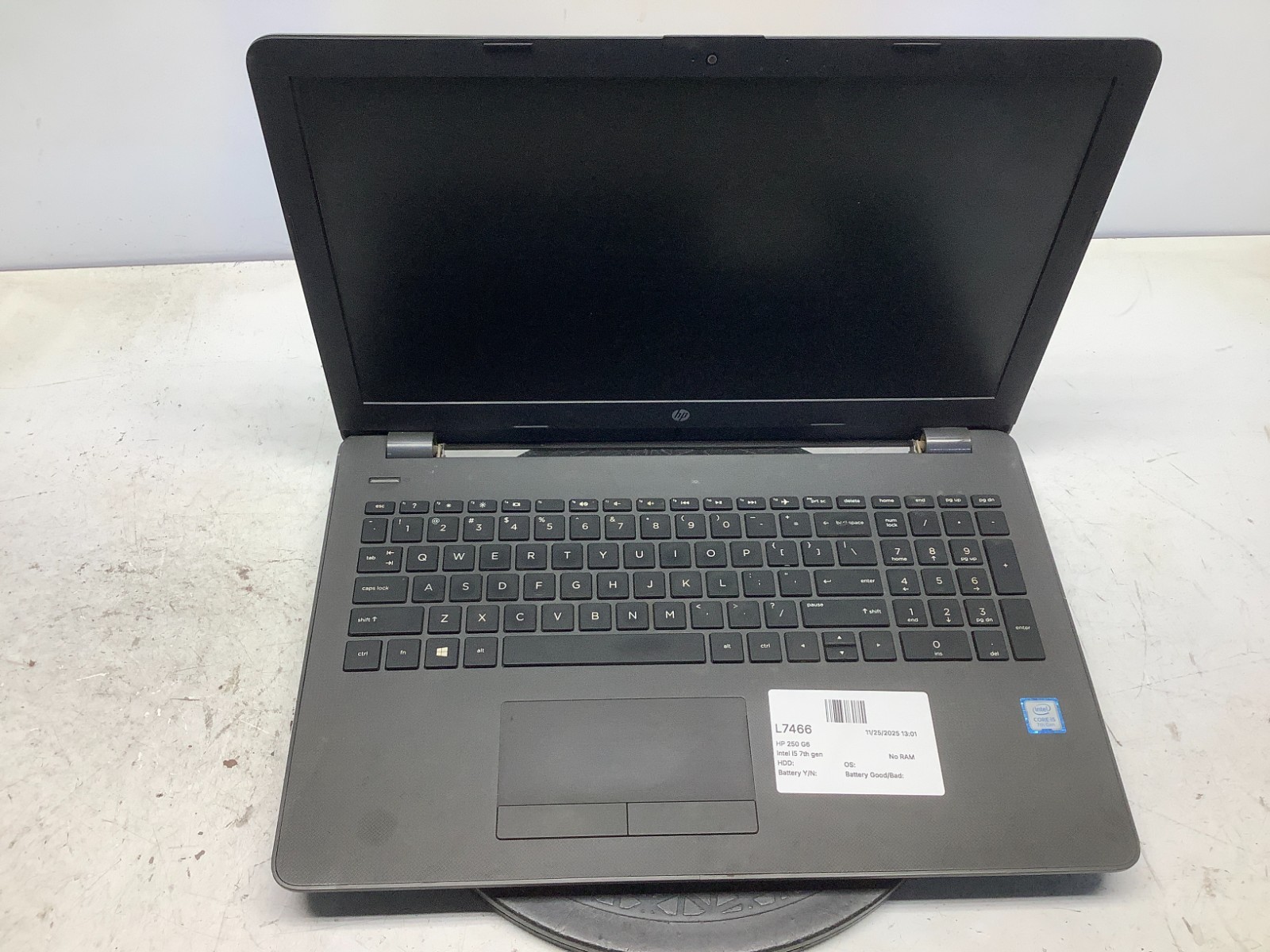HP 250 G6 Intel i5 7th Gen No RAM NO HDD