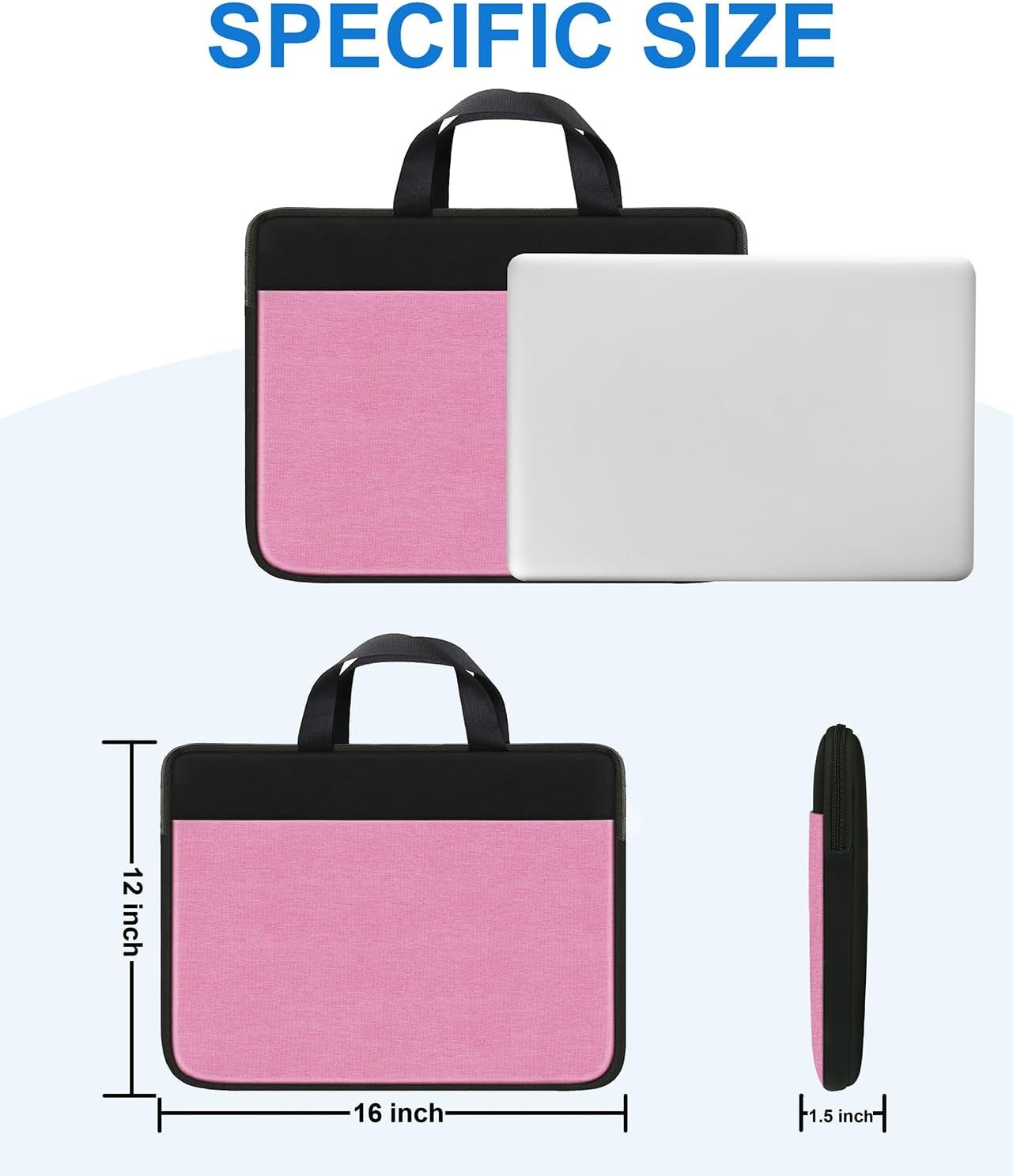 Laptop Case 15.6 inch, Travel Laptop Sleeve Bag for 15″ 15.6″ HP Asus Acer Dell