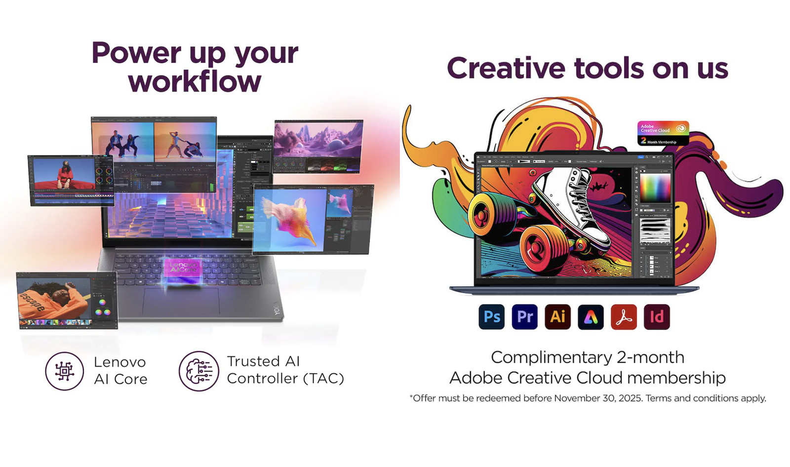 Lenovo Yoga 15.3″ 2880×1800 Intel Ultra 7-258V 32GB RAM 2TB SSD Windows 11 Pro