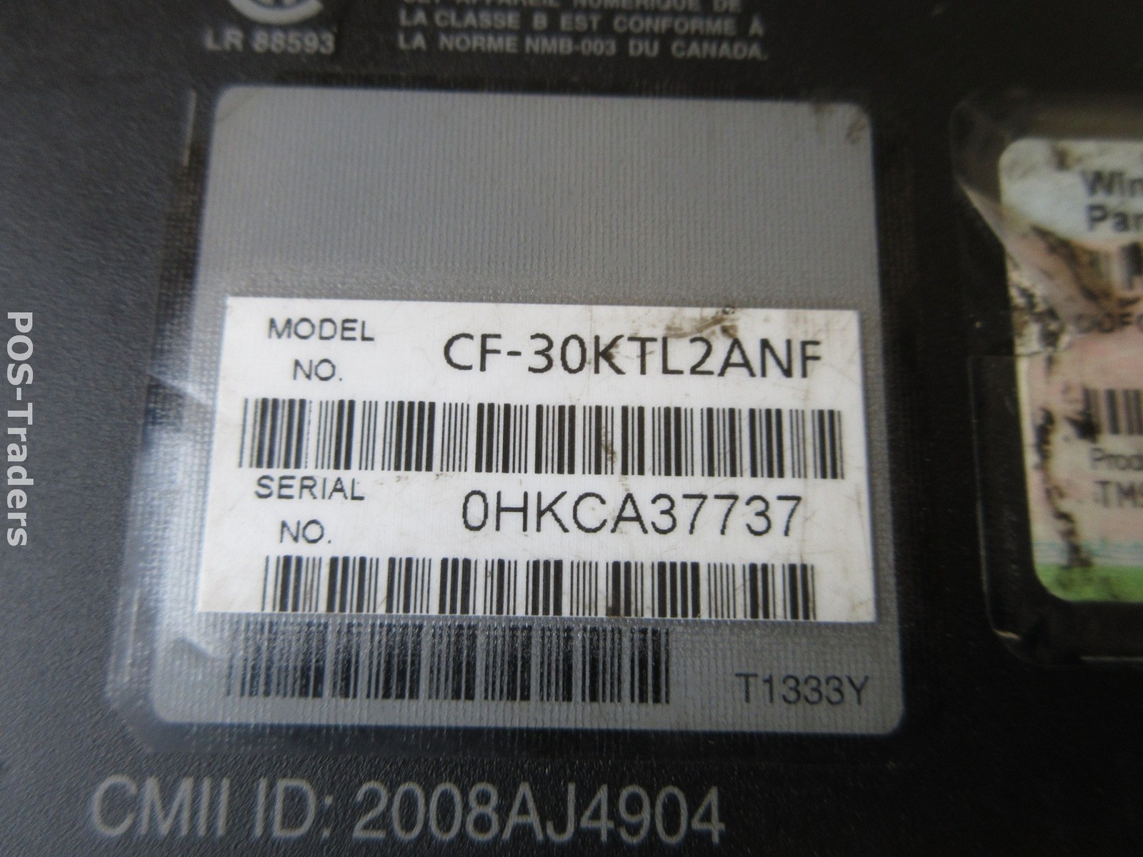 PANASONIC CF-30 CF-30KTL2ANF MK3 Rugged Toughbook C2D 1.9Ghz 4GB Touchscreen W7