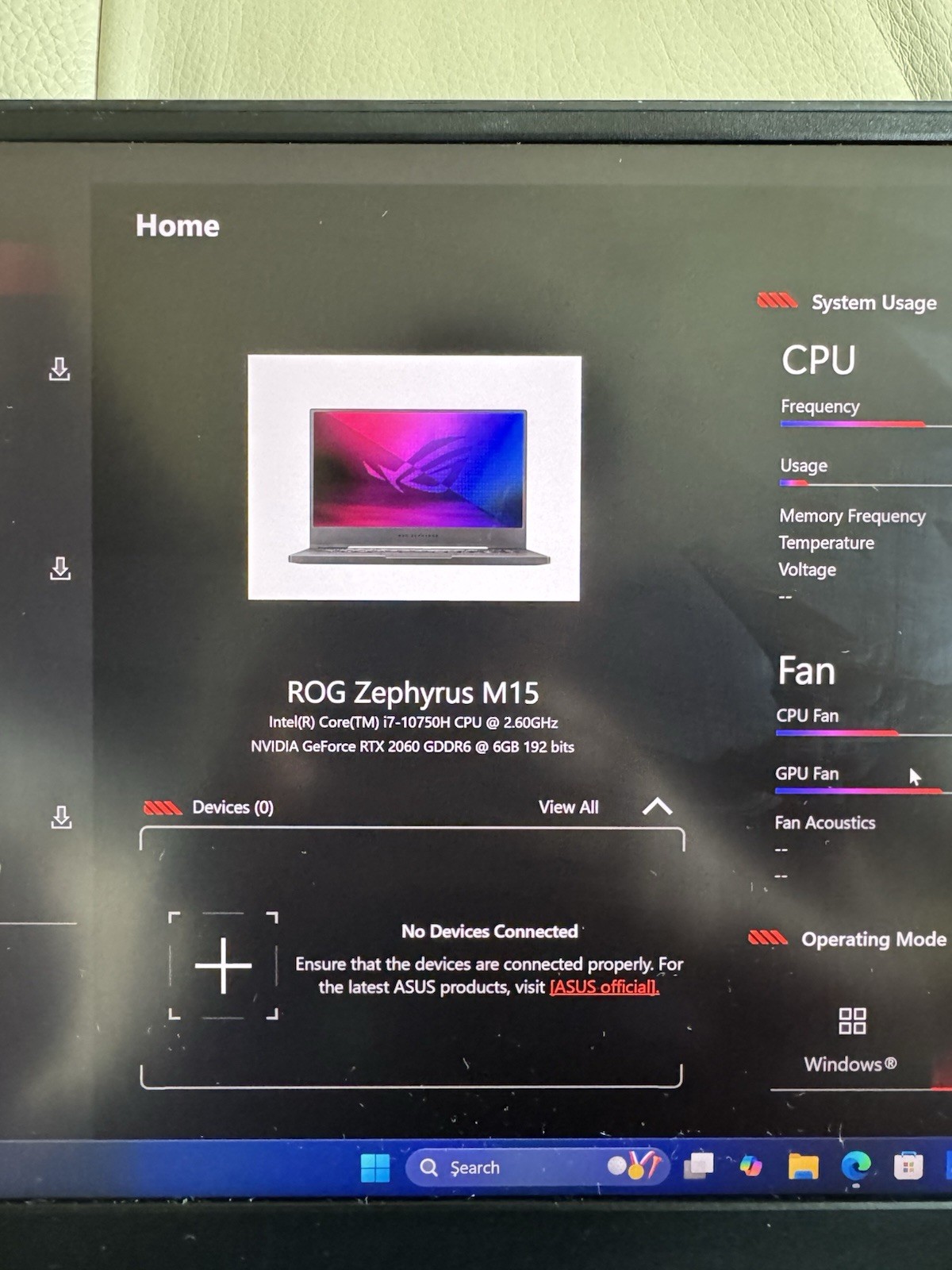 ASUS ROG Zephyrus M15 15.6″ 4K, RTX 2060, Intel i7-10750H, 16GB RAM, 1TB SSD