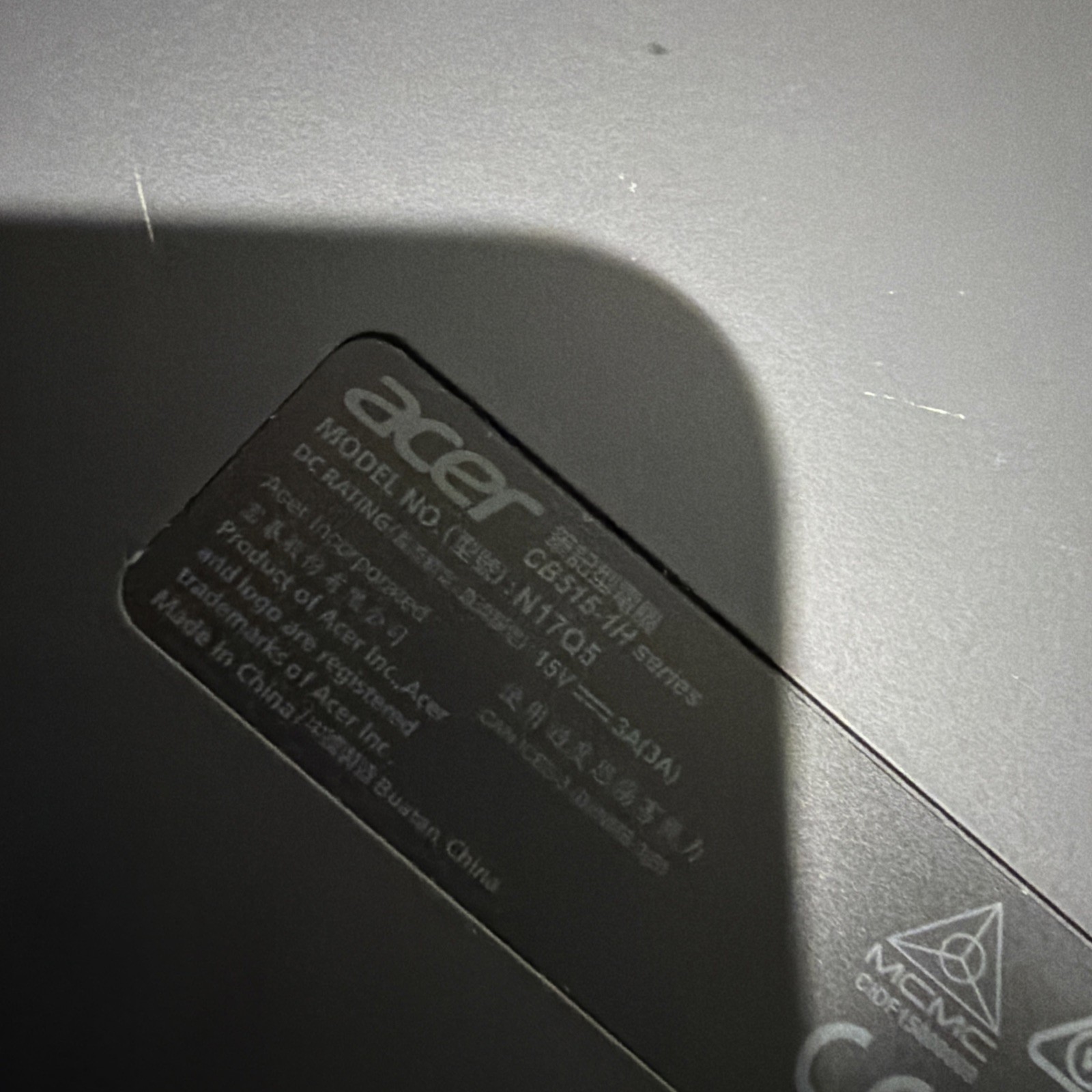 Acer Chromebook 15 Intel Pentium N4200 4gb Ram 2gb Flash Storage Chrome OS