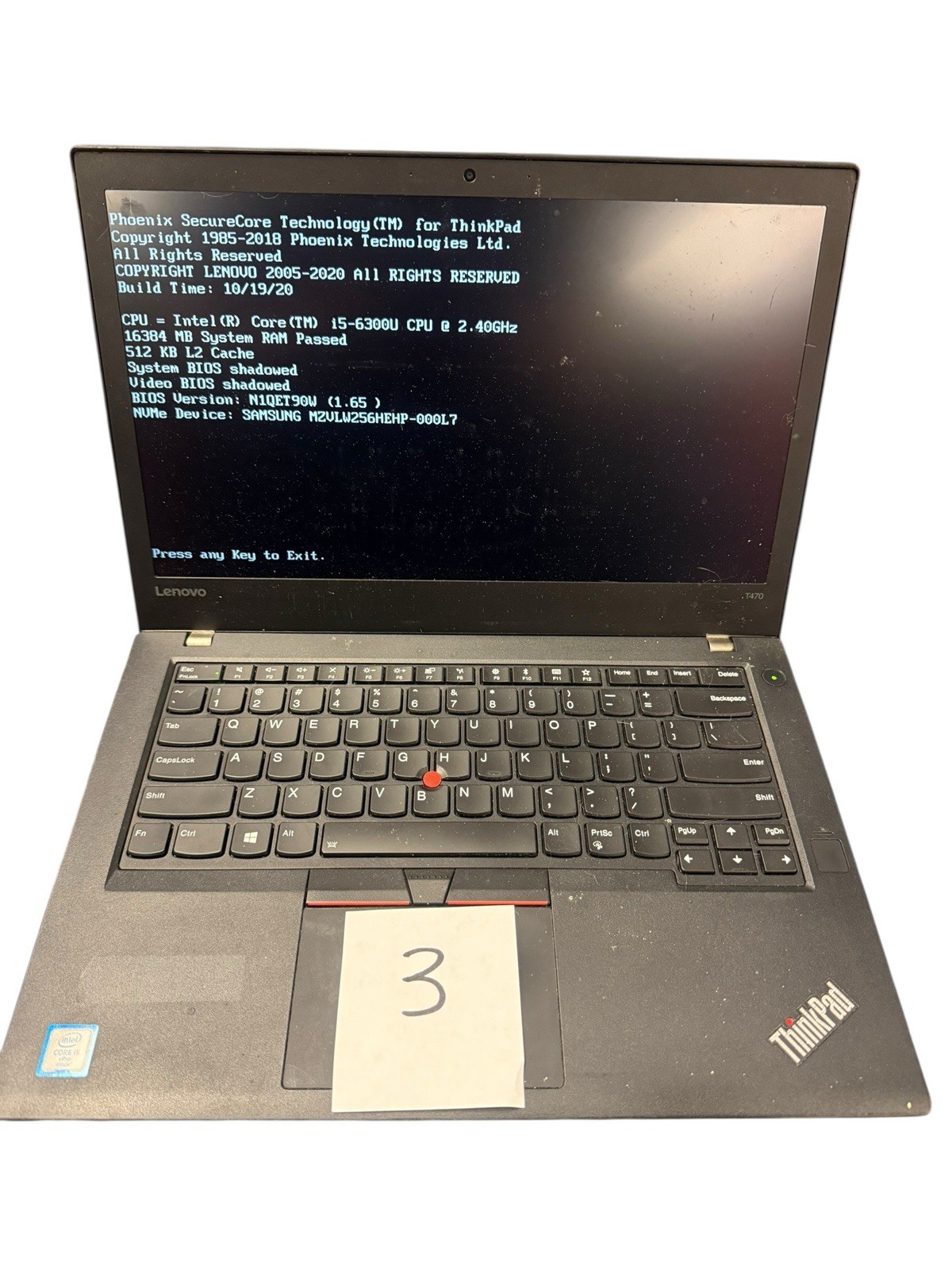 Lenovo ThinkPad Laptop T490 T480 T470 X270 i5 i7 *LOT/4 *PARTS *READ *FREESHIP
