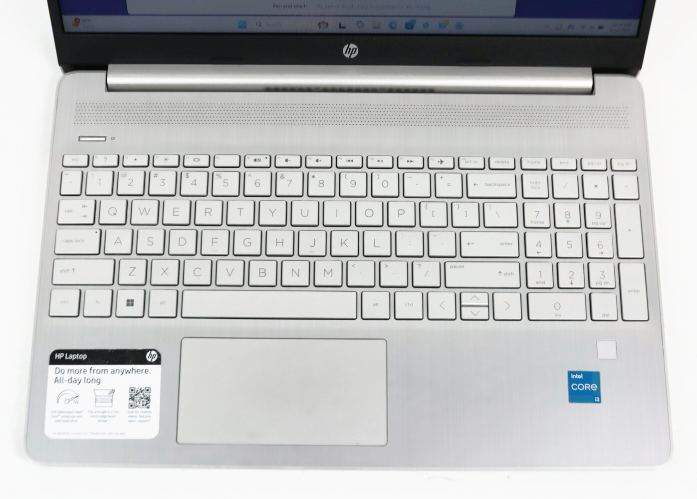 HP Win11 Laptop w Charger, 15-DY5131WM, 256gb SSD, 8gb, Intel Core i3 1.20GHz