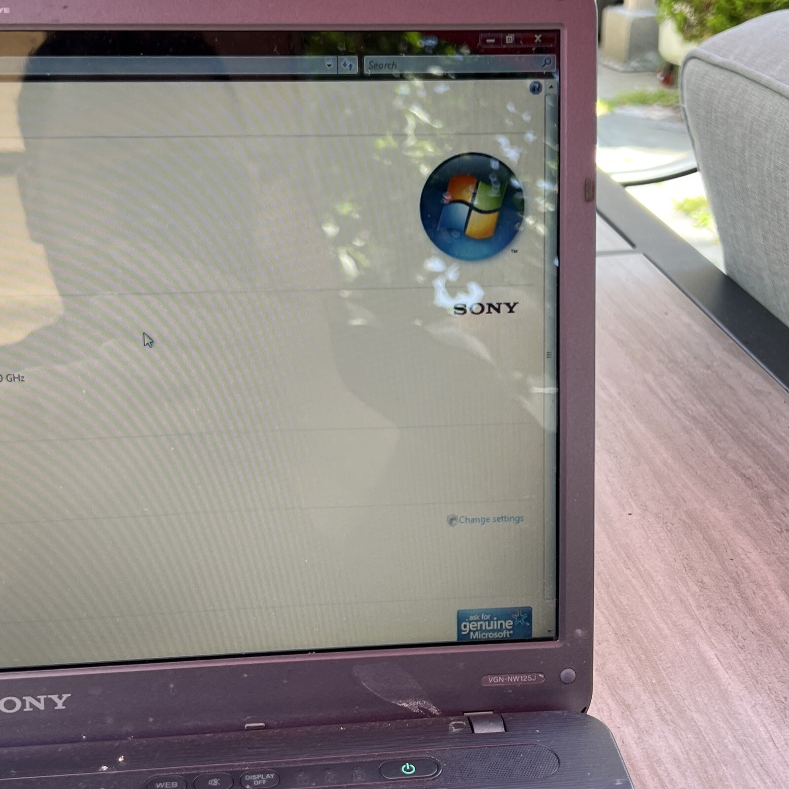 Sony Vaio VGN-NW125J (PCG-7173L) Laptop WORKS