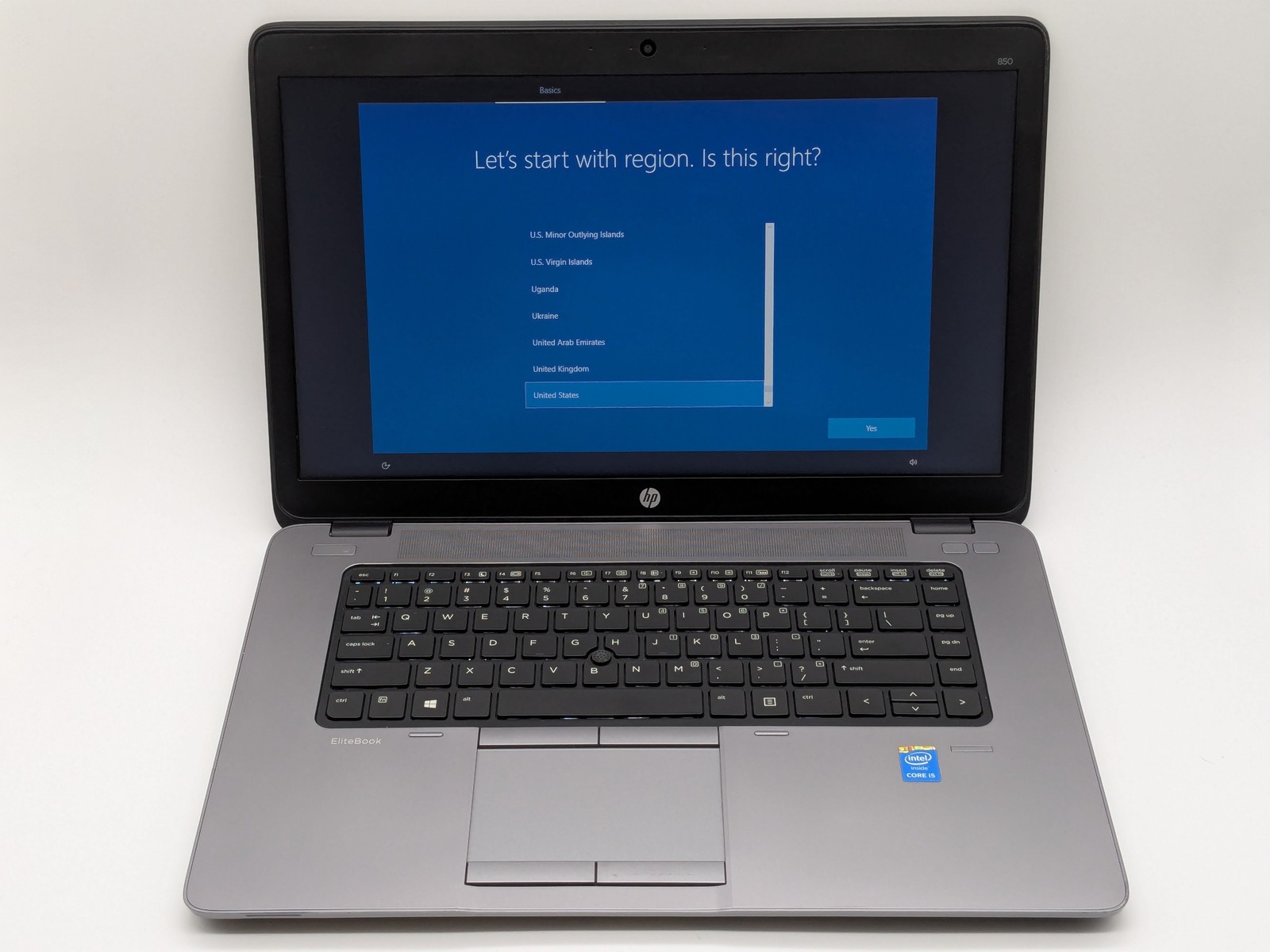 HP EliteBook 850 G1 15″ HD I5-4210U 256GB SSD 8GB W10P Webcam Backlit