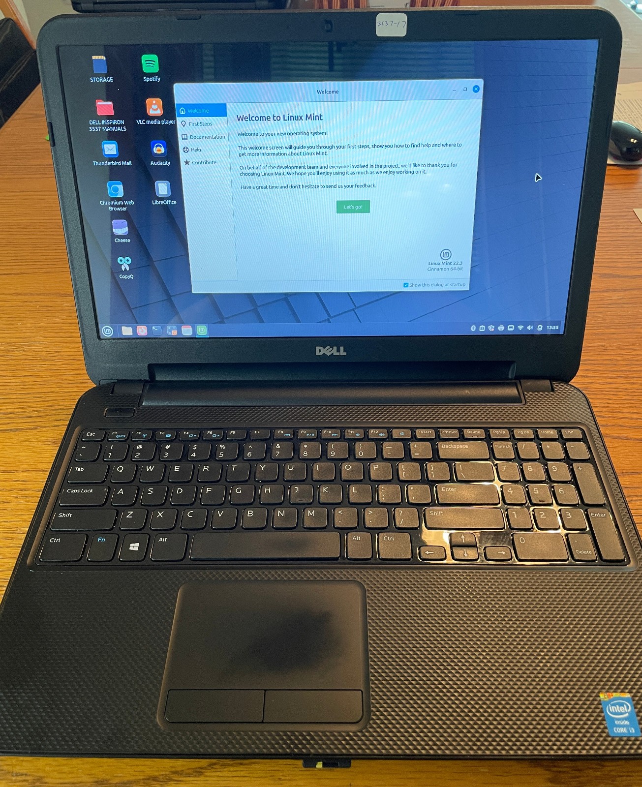 DELL INSPIRON 15-3537 Laptop 15″ i3 256gb+1tb Linux Mint 22.3-extras-17