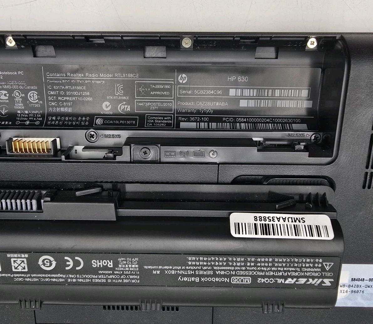 Hewlett Packard HP 630 Notebook PC Working! Read Description