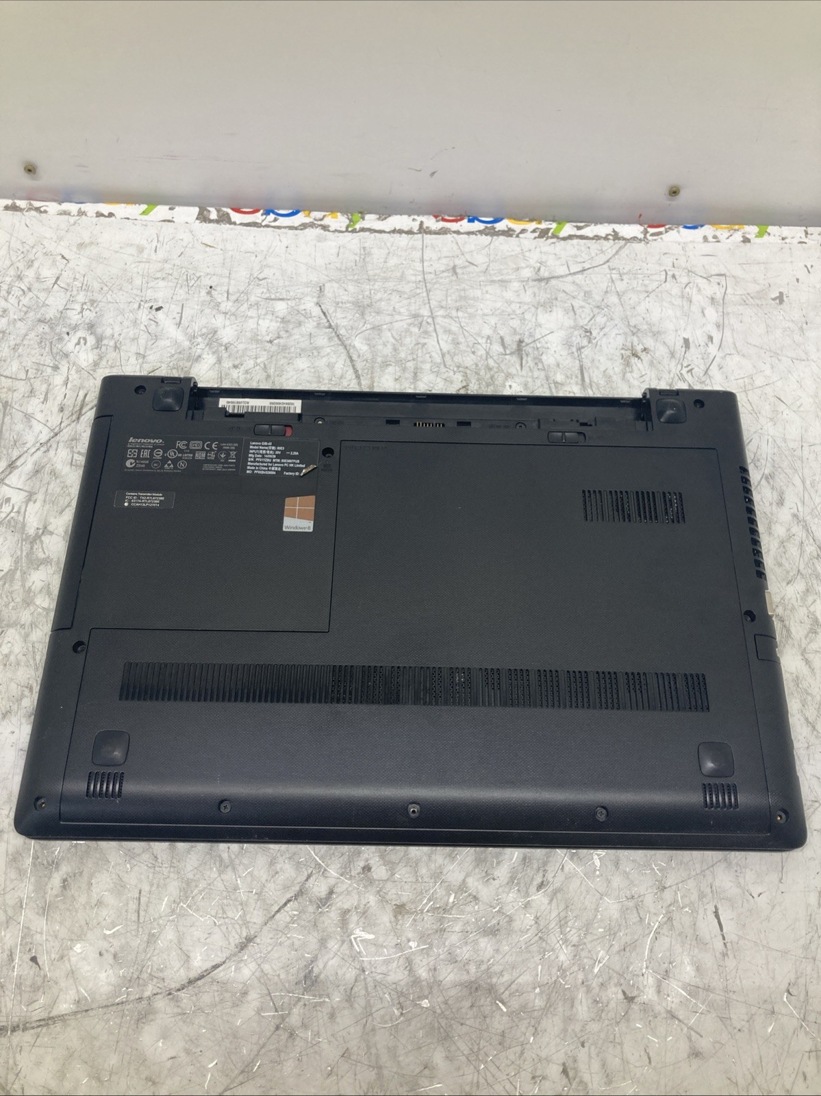 Lenovo G50-45 AMD A6-6310 1.80GHz 8GB RAM No HDD Boot to BIOS