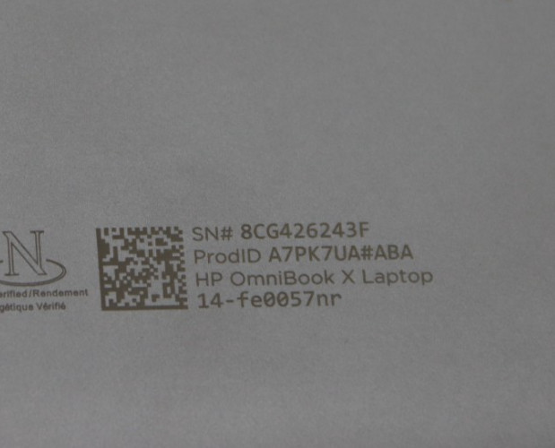 HP OmniBook X 14-fe0057nr Laptop Snapdragon X Elite 16GB RAM 512GB SSD