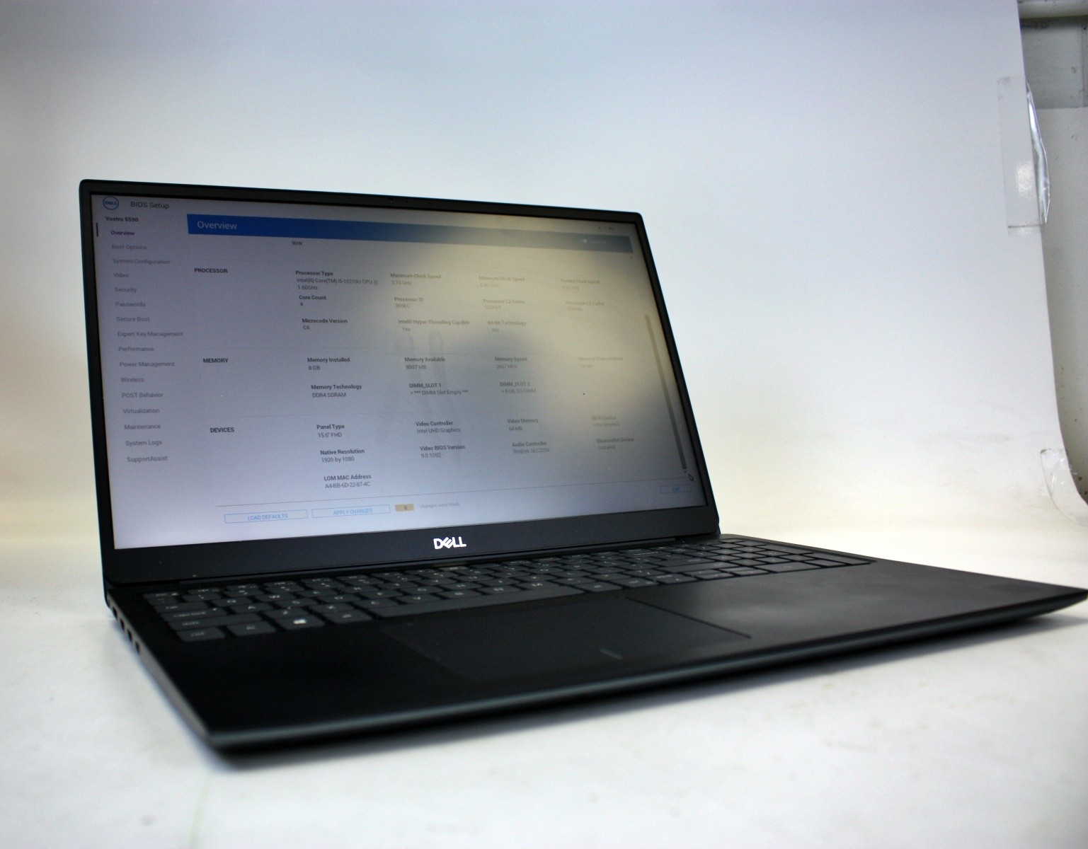 Dell Vostro 5590 Laptop Intel Core i5-10210U 1.6GHz 8GB Ram
