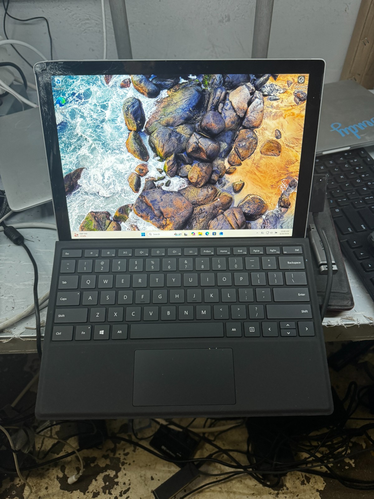 Microsoft Surface Pro 7 Core I5-1035G4 128GB SSD 8GB RAM Laptop For Repair #6555