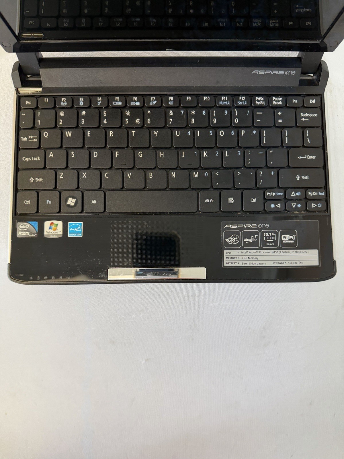 Acer Aspire One Laptop – Good Screen – Intel Atom N450 – Read Des