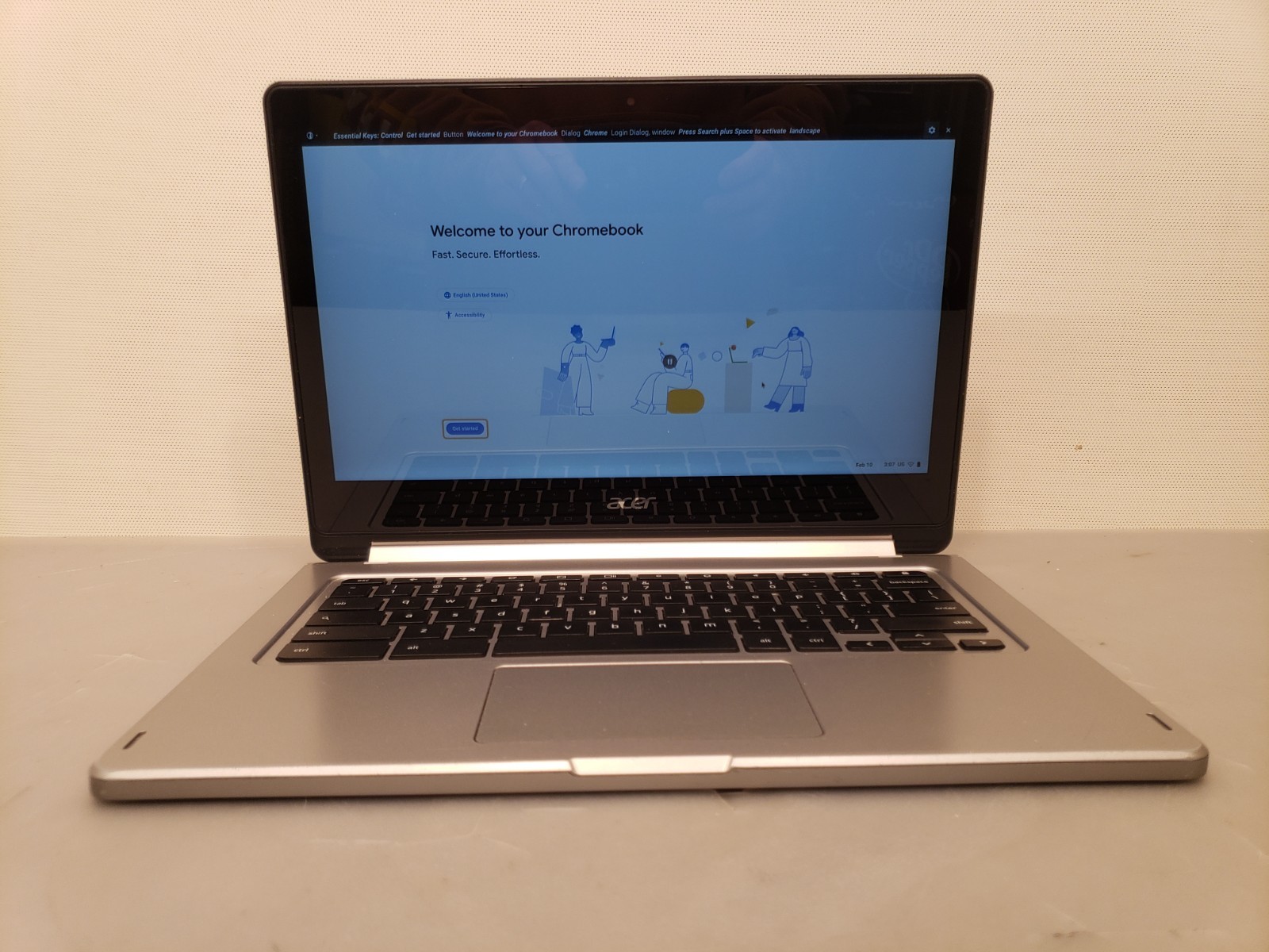 Acer R13 CB5-312T N16Q10 ChromeBook 13.3″ Convertible Laptop 64GB SSD ChromeOS