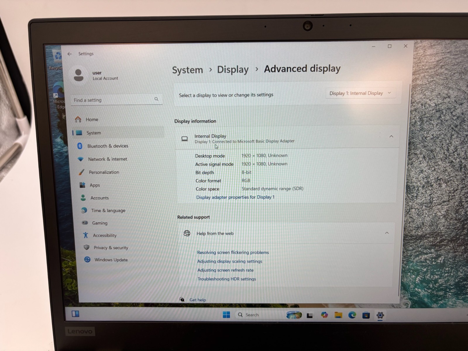 Lenovo T15 Gen 2 15.6″ 512 GB SSD 16 GB RAM i7-1165G7 Windows 11 Pro