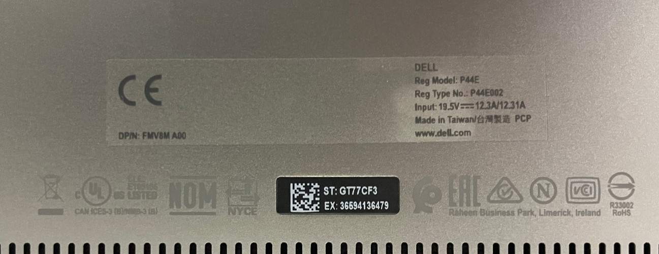 Dell Precision 7760 17″ NVIDIA RTX A4000 2.6GHz Intel Core i9-11950H 64GB 1TB