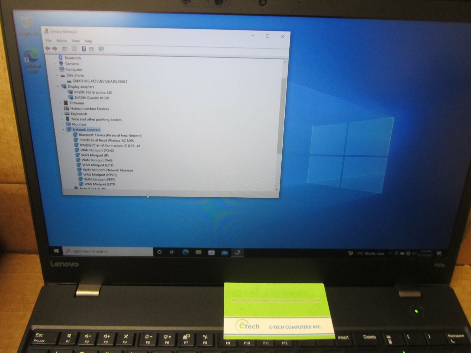20HCS0BW00 ThinkPad P51s i7-7600U 16GB 512GB SSD 15.6″ FHD QUADRO M520 2GB Win10