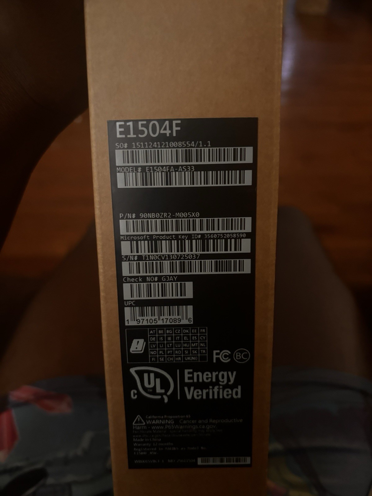 ASUS vivobook go 15 e1504g 15.6″ i3-n305 1.8GHz 8GB RAM 128 GB SSD