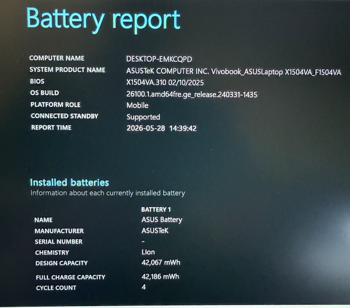 ASUS Vivobook 15.6″ Laptop i5-1334U 16GB 512GB SSD Win11 4 Cycles, Silver
