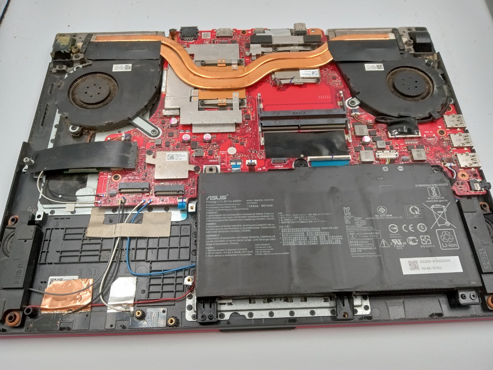 Asus ROG Strix G15 G512LI-BI7N10 Gaming i7-10750H GTX 1650 Ti – PARTS / REPAIR