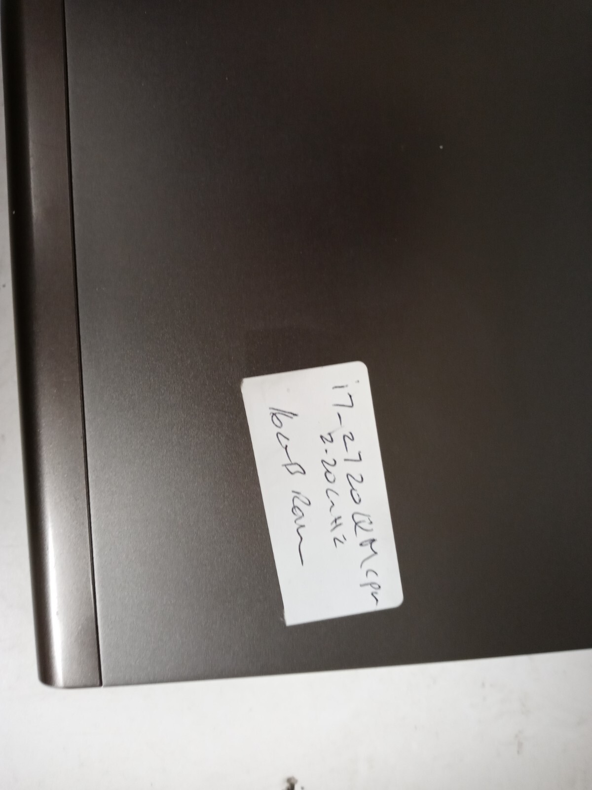 DELL PRECISION M4600 INTEL CORE I7-2720QM 2.20GHZ 16GB RAM NO HDD NO ADAPTER