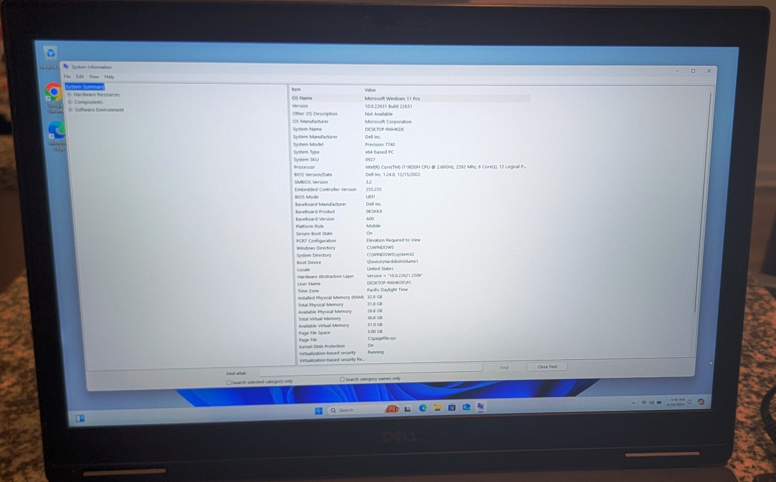 Dell Precision 7740 17.3” (2TB SSD Intel Core i7-9850H 2.6GHz 32GB RAM)