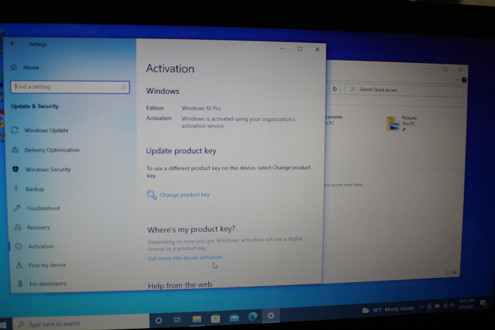 Toshiba C55,Kingston 4GB RAM Kingston 120GB SSD Updated Windows 10PRO To 20H2