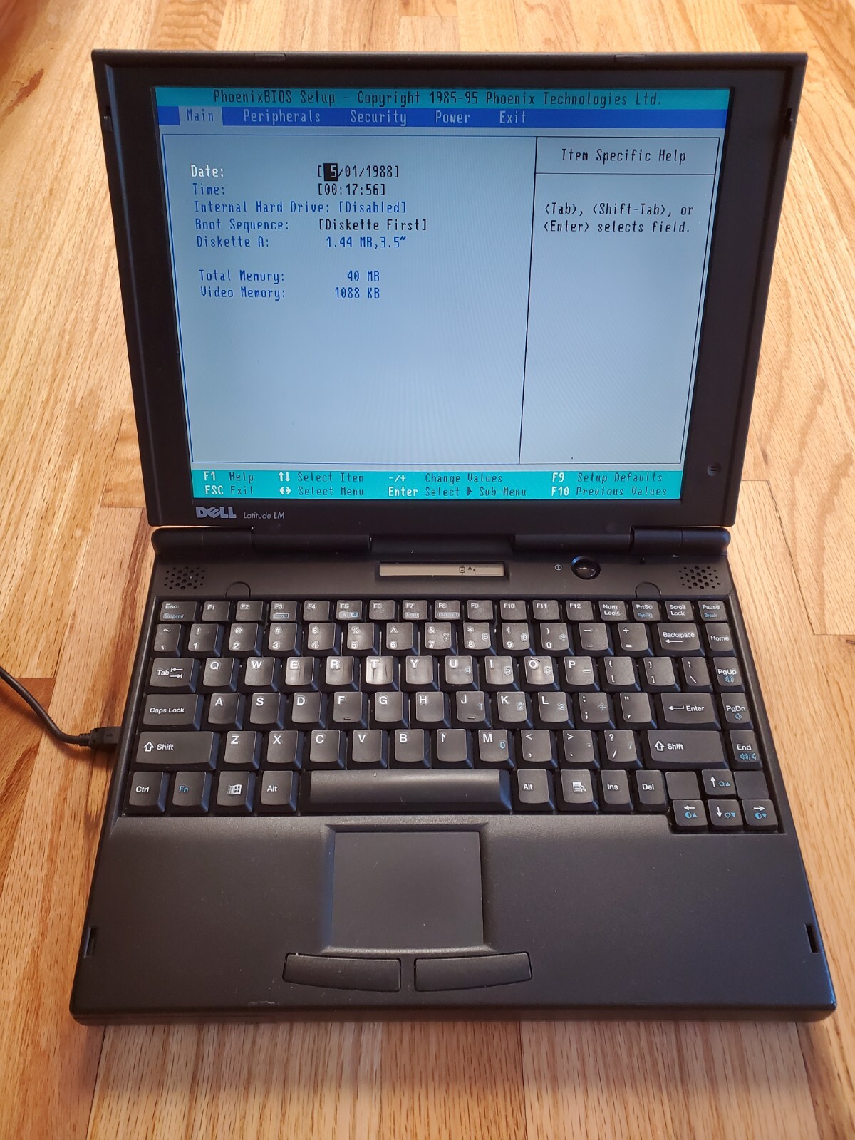 Dell Latitude LM TS30G Laptop | Boots to Bios! | With RAM | For Repair!