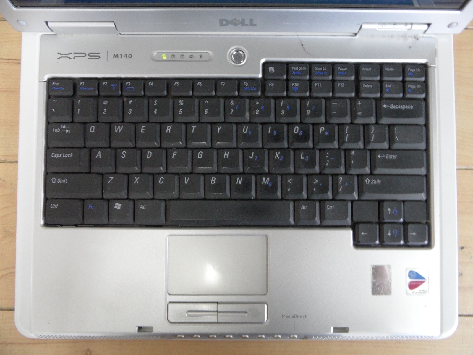 Dell XPS M140 Laptop For Parts Posted Bios Hard Drive Wiped *