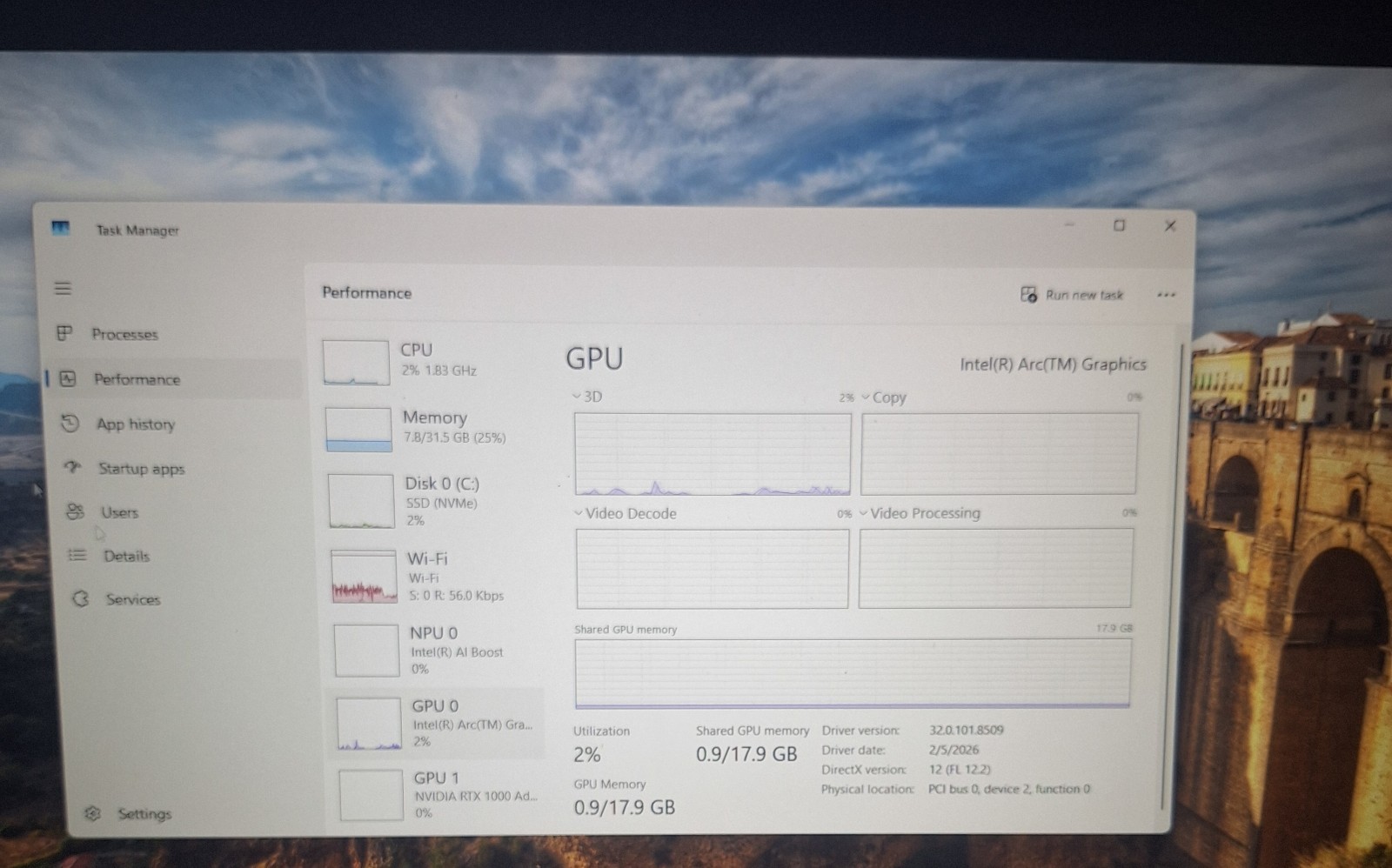 Dell Precision 3591 Workstation 15.6″ Core Ultra 7 155H 32GB RAM RTX 1000 Ada