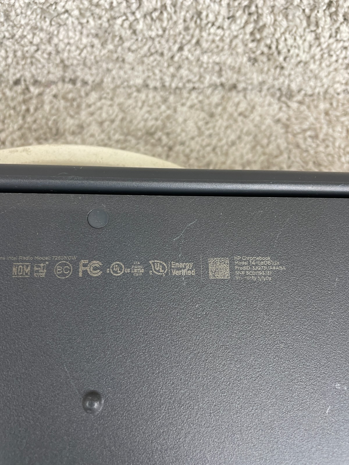 HP Chromebook 14-Ca061dx Intel Celeron N3350 Laptop Parts Only