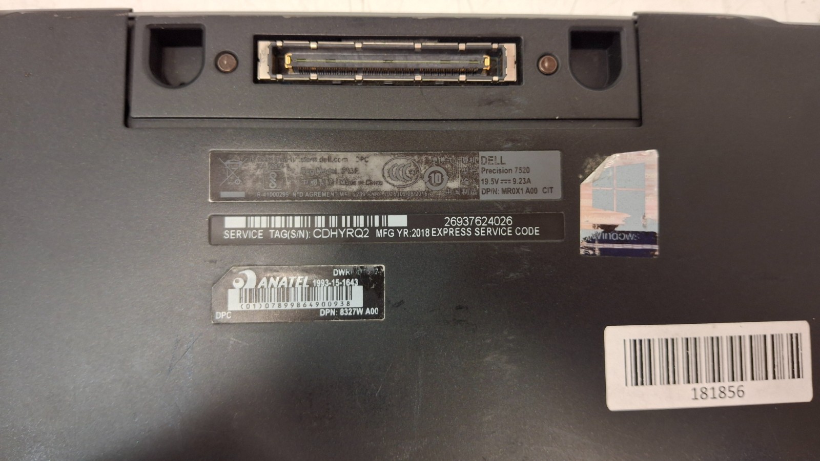 Dell Precision 7520 (Xeon E3-1505M, 16GB RAM, 240GB SSD, Nvidia GPU) NO CHARGER