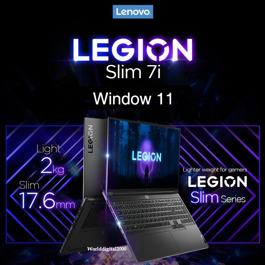 Lenovo Legion Slim 7i Gen8 16″ 3.2K IPS Dolby Vision 13th-i9 32G 1TB RTX4070 8GB