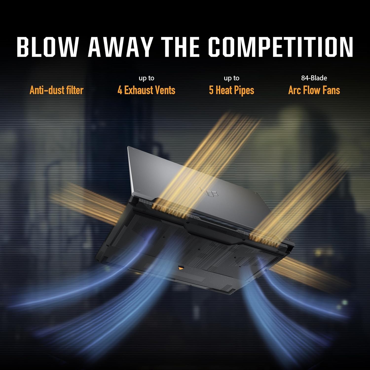 TUF Gaming F16: 16” FHD+ Gaming Laptop with RTX 4050 and Efficient Cooling
