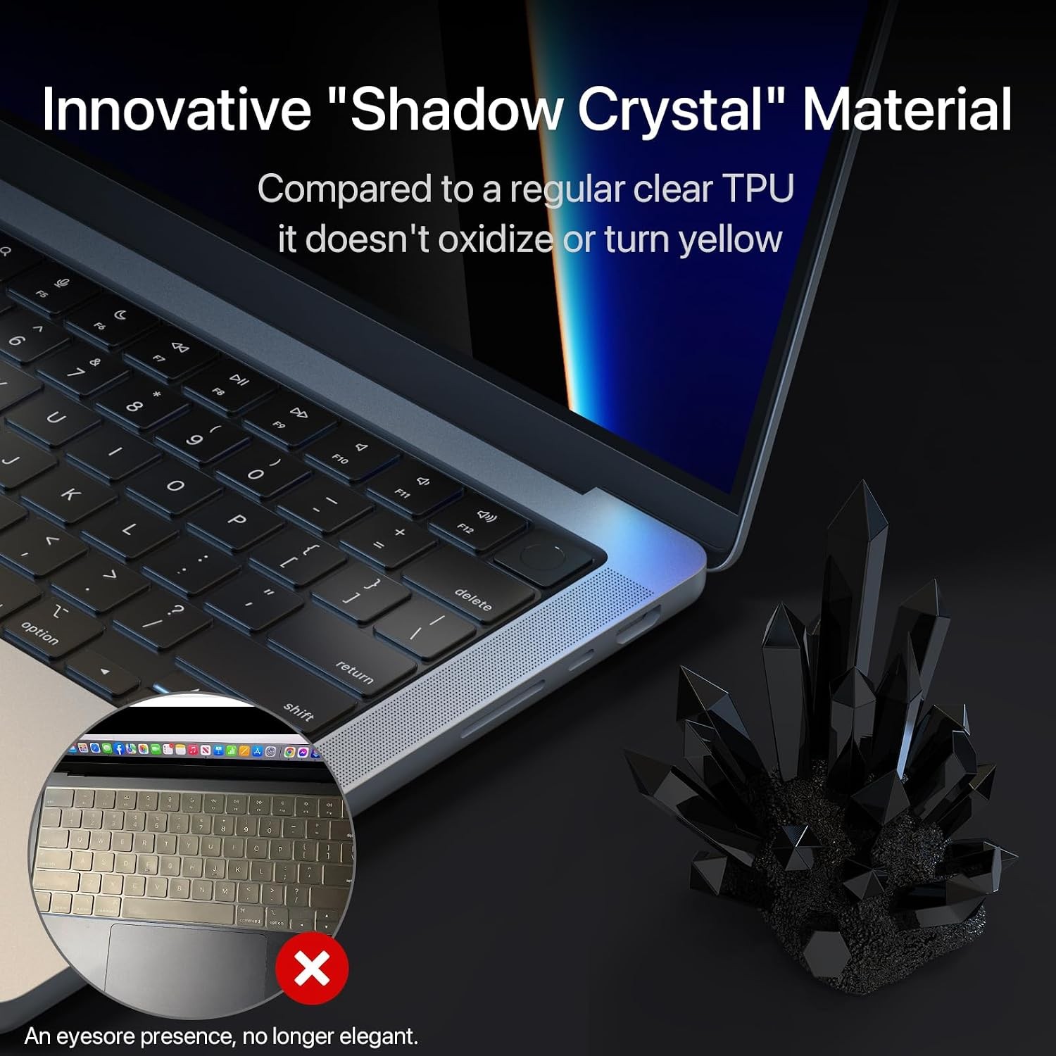 Ultra Thin Keyboard Skin for 2026 2025-2021 M5/M4/M3/M2/M1 Pro/Max MacBook Pro 1