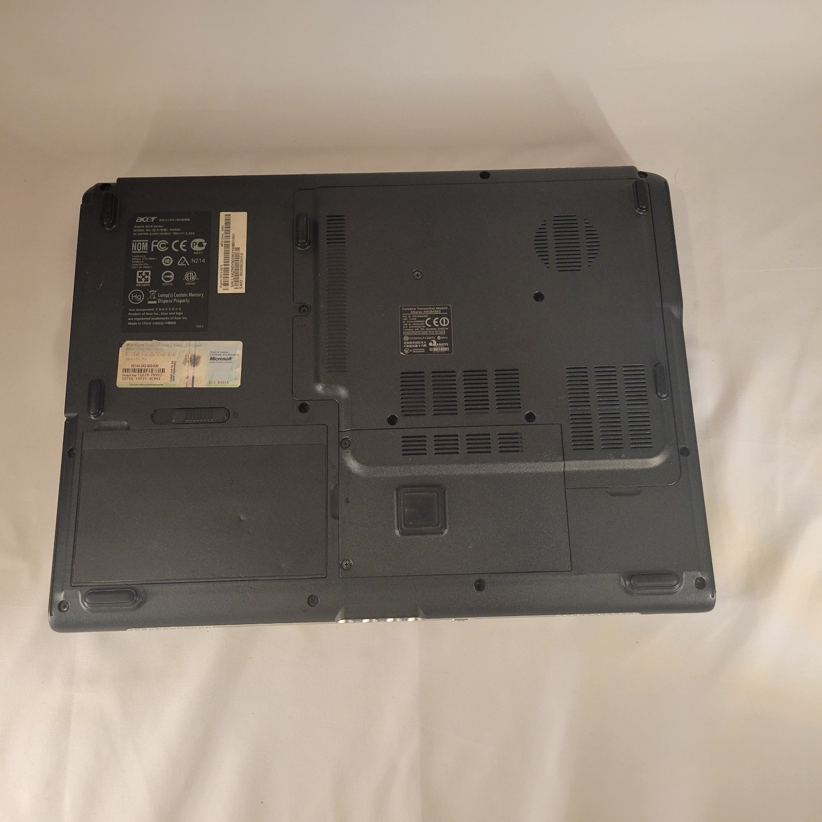 As Is Acer Aspire 5515 Series Laptop PC Repair Salvage Parts Unit No Charger